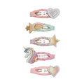Dreamy unicorn kids' mini clic clac hair clips, Mimi & Lula