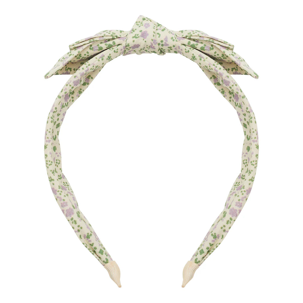 Spring floral lilac Edie Alice headband for kids, Mimi & Lula