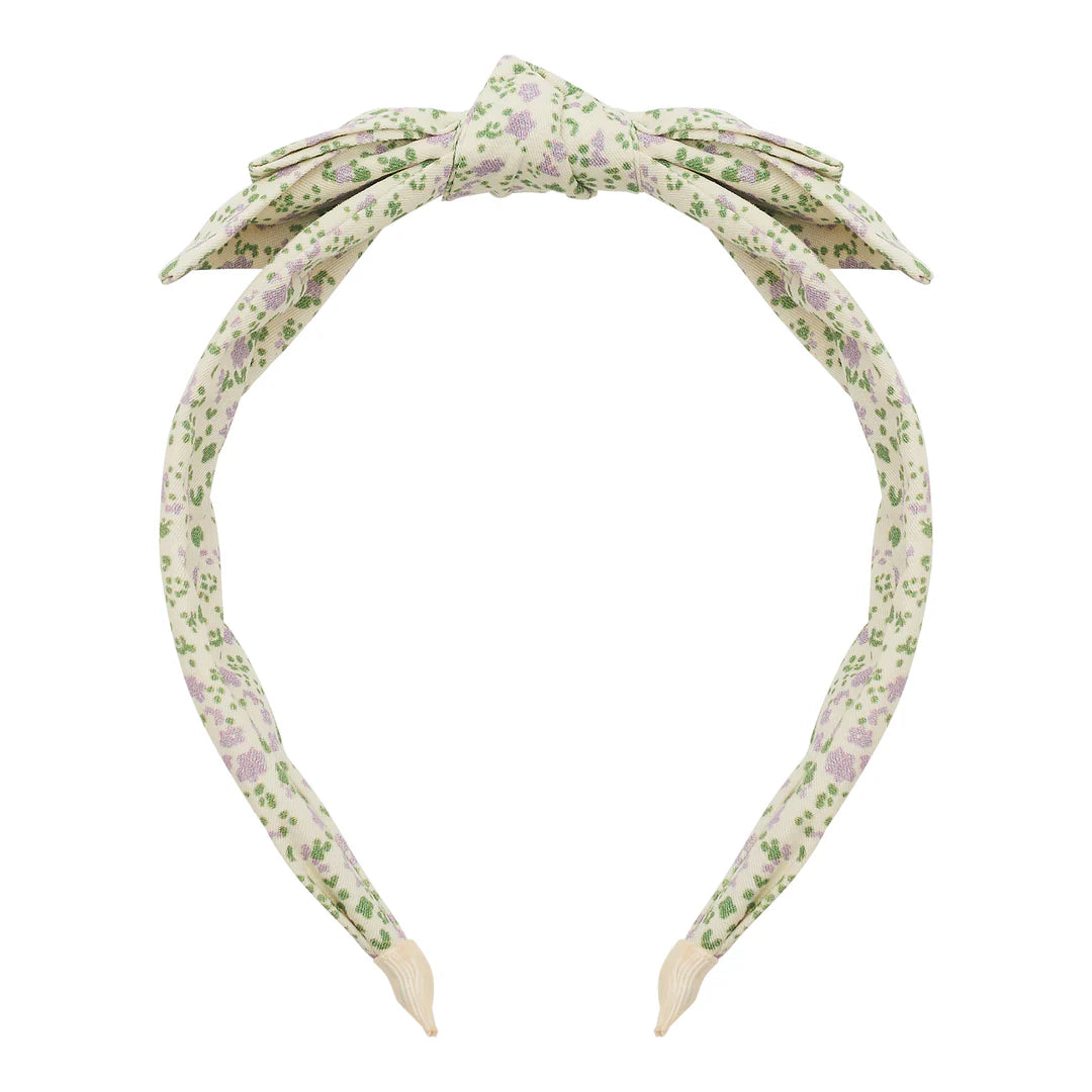 Spring floral lilac Edie Alice headband for kids, Mimi & Lula