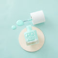 Little Stardust Aqua Space Mist turquoise water-based kids' nail polish in an 8ml glass bottle
