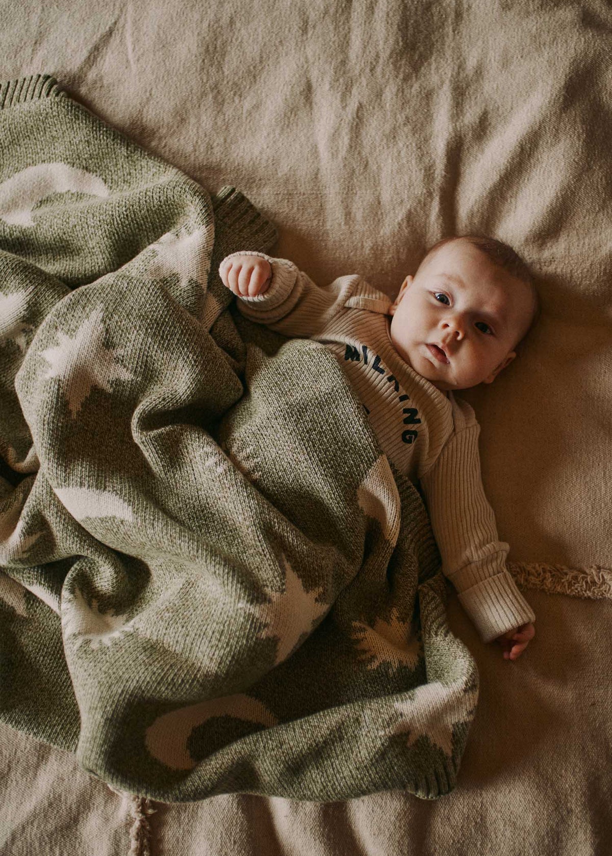 Baby Cozmo matcha blanket, soft children's blanket, Claude & Co