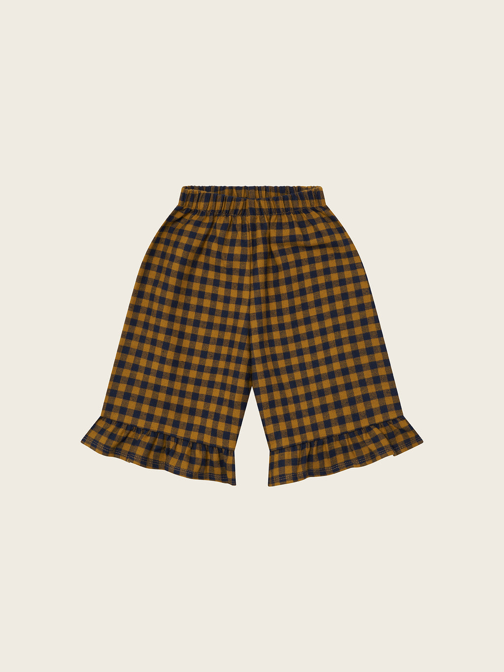 Organic Zoo Blueberry Gingham Frill Culottes