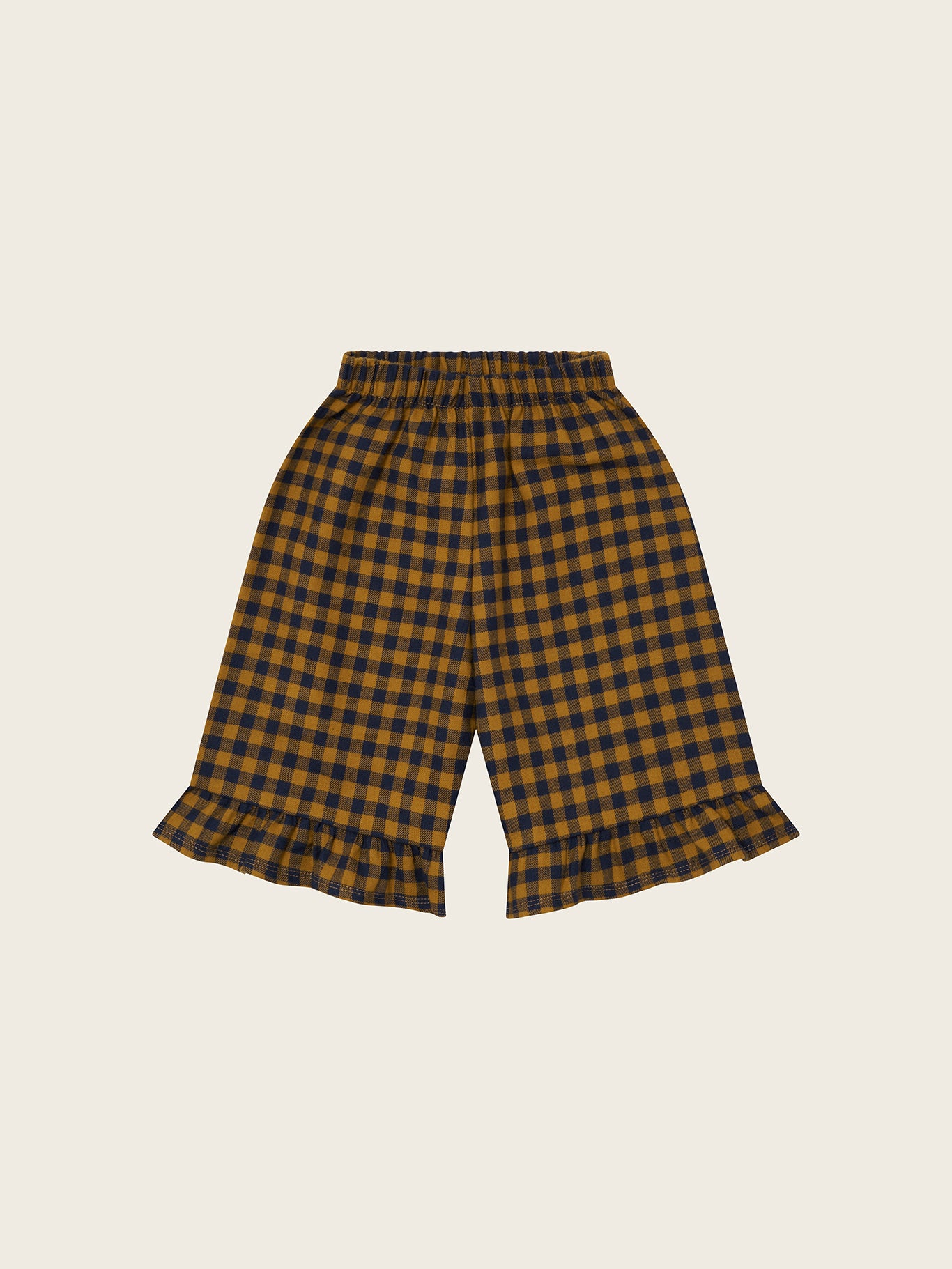 Organic Zoo Blueberry Gingham Frill Culottes