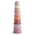 Petal stacking cups, baby and toddler learning toy, Mushie