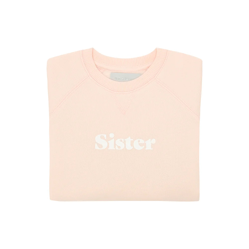 Bob & Blossom Powder Pink SISTER Sweatshirt