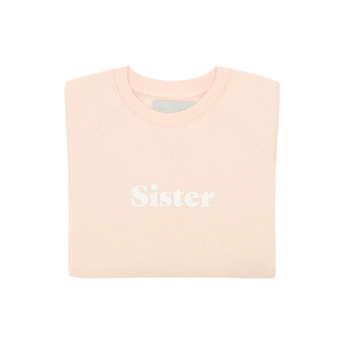 Bob & Blossom Powder Pink SISTER Sweatshirt