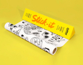 Pop 5 metre roll-out colouring page for kids, giant colouring poster, OMY