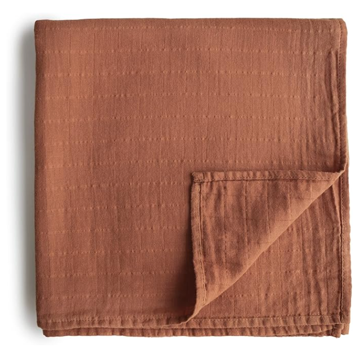 Mushie Swaddle - Auburn