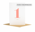 Number 1 Today kids' birthday greeting card, Bob & Blossom