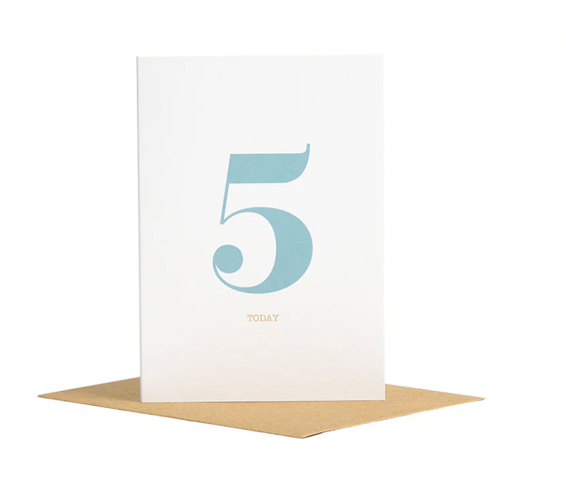 Bob & Blossom Number 5 Today Greeting Card