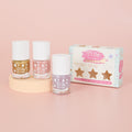 Little Stardust kids' nail polish trio gift set in gold, pink and purple
