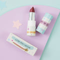 Little Star natural red lipstick for children in a recycled craft paper case