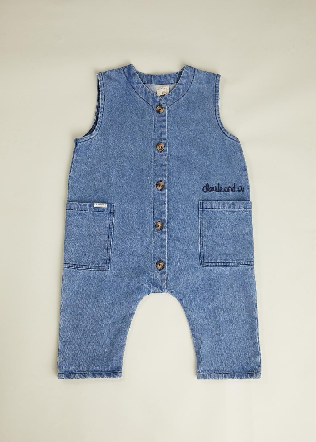 Claude & Co Wren Sleeveless Denim Overall