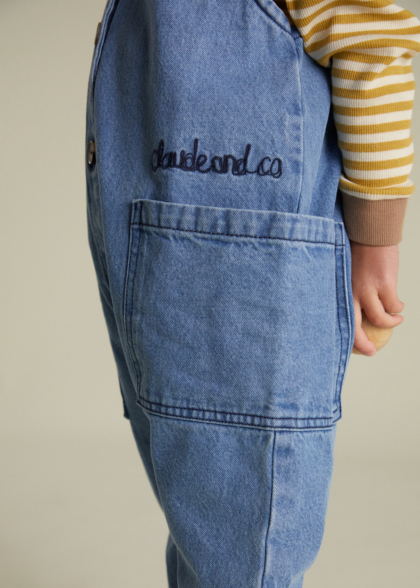 Claude & Co Wren Sleeveless Denim Overall