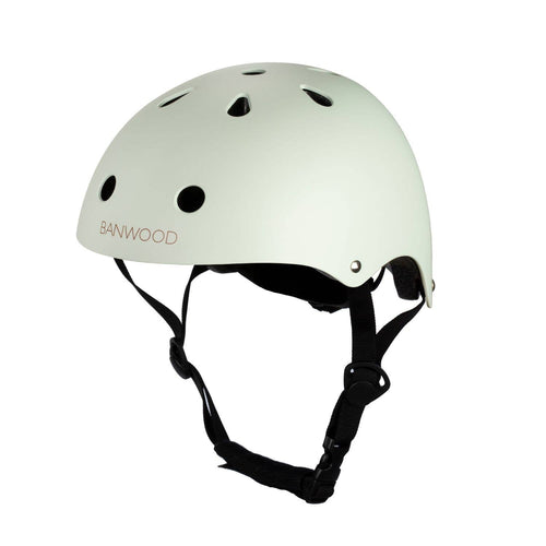 Banwood pale mint kids' bike helmet, 50-54cm adjustable children's helmet