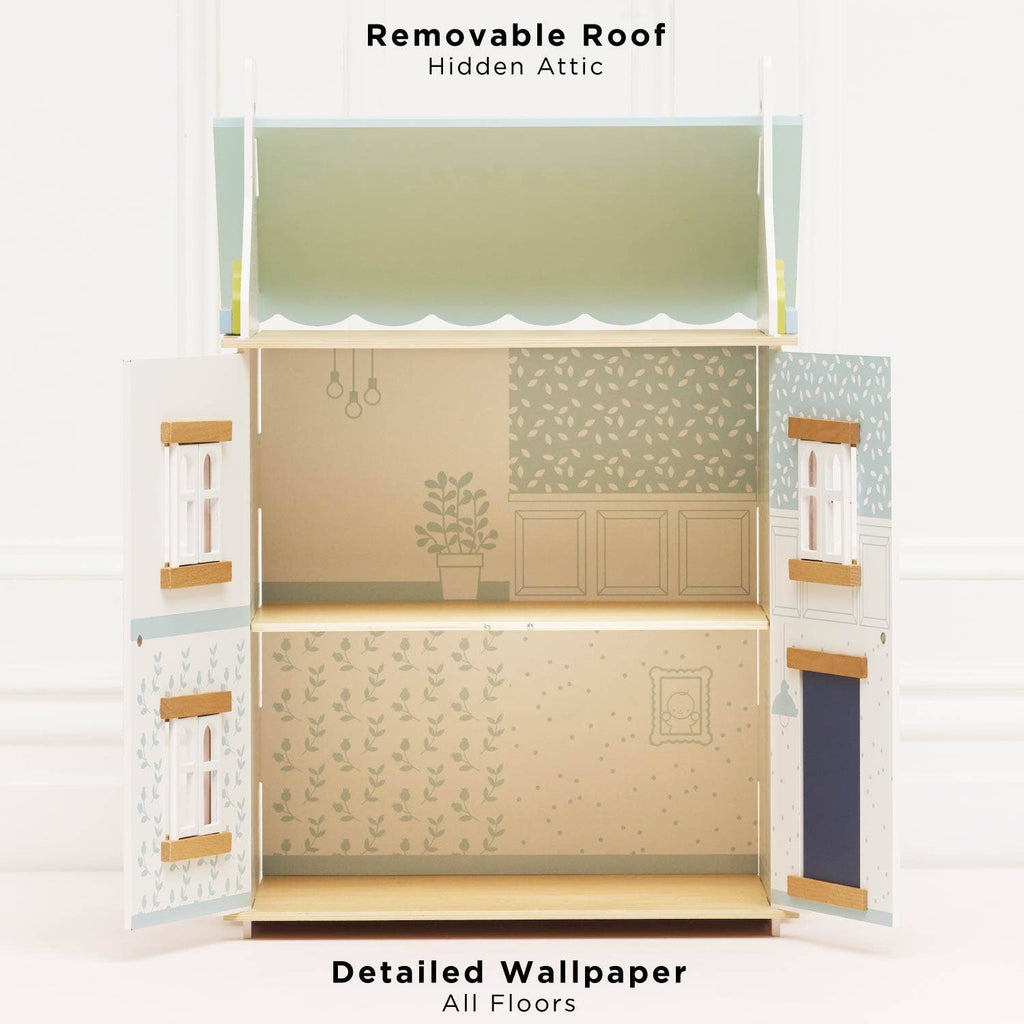 Le Toy Van Bluebelle wooden dolls house, kids' pretend play house