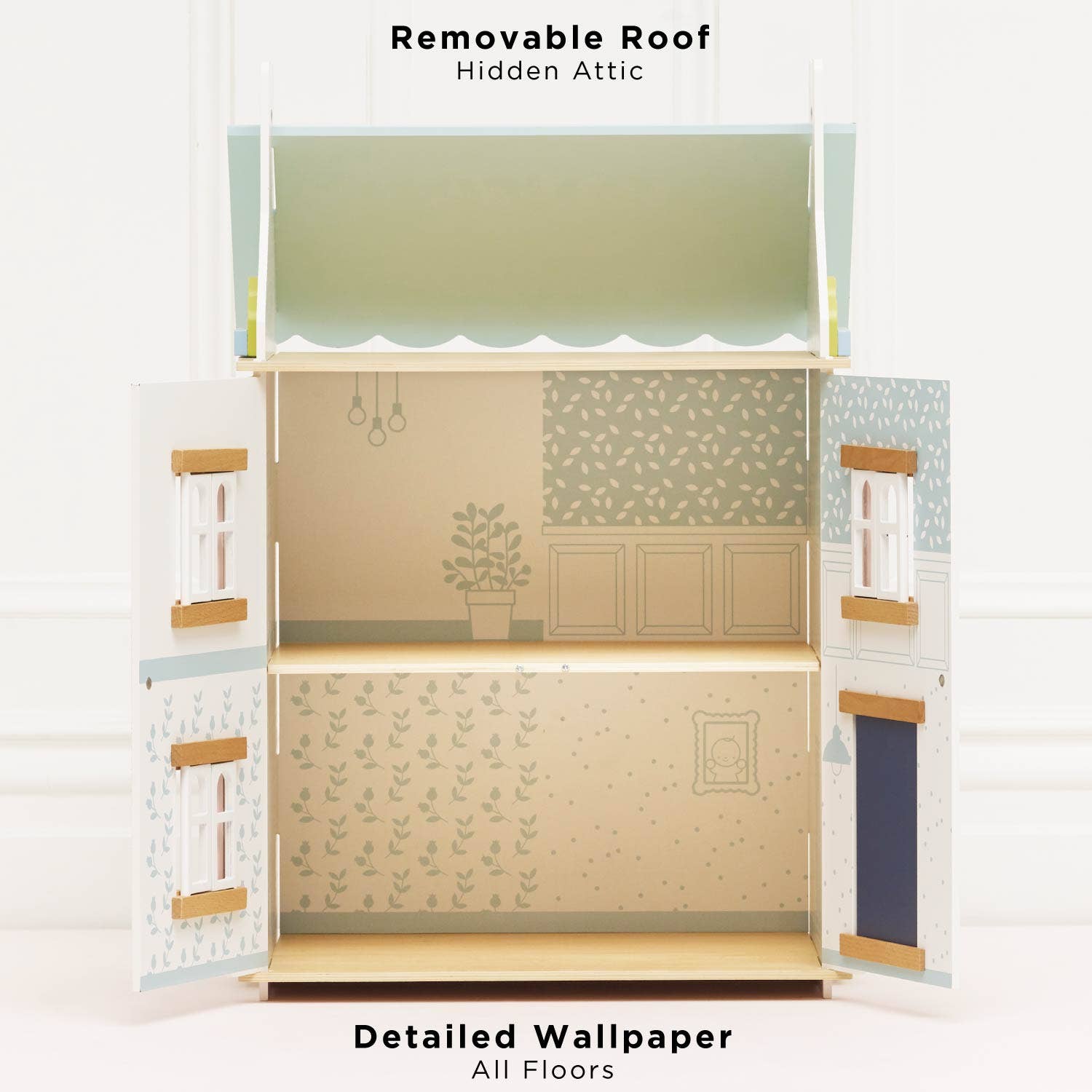 Le Toy Van Bluebelle wooden dolls house, kids' pretend play house