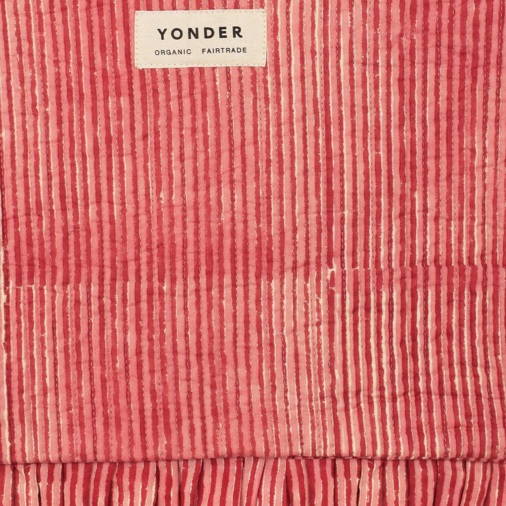 Quilted Frill Pouch | Candy Cane | Jam