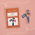 Make your own pirate peg doll craft kit for children, Cotton Twist