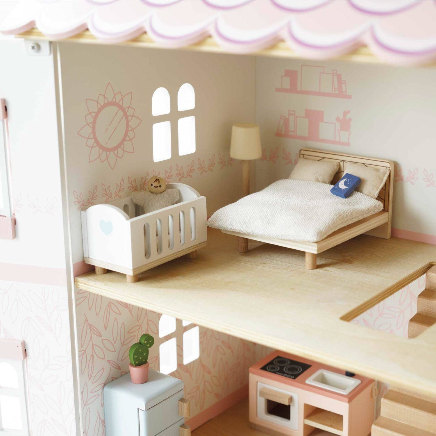 Le Toy Van complete dolls house furniture set, kids' wooden play set