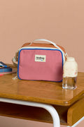 Elsa tricolour blush pink children's lunch bag, kids' jute lunchbag, Hindbag