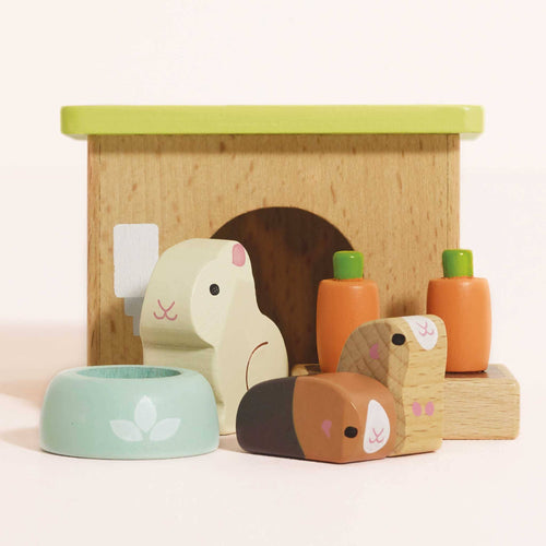 Le Toy Van bunny and guinea pig pet animal set, kids' wooden play toy