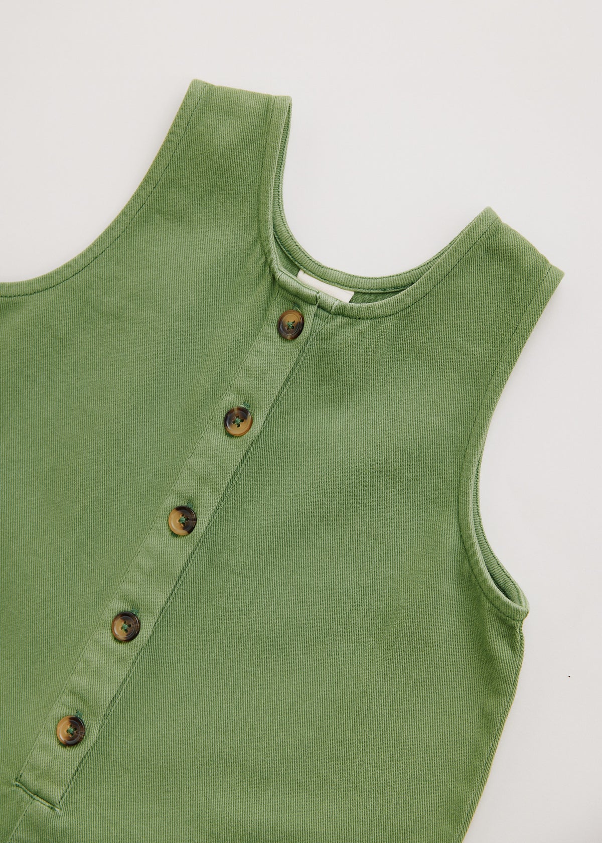 Claude & Co Cali pickle green overall for kids, organic cotton – image 6