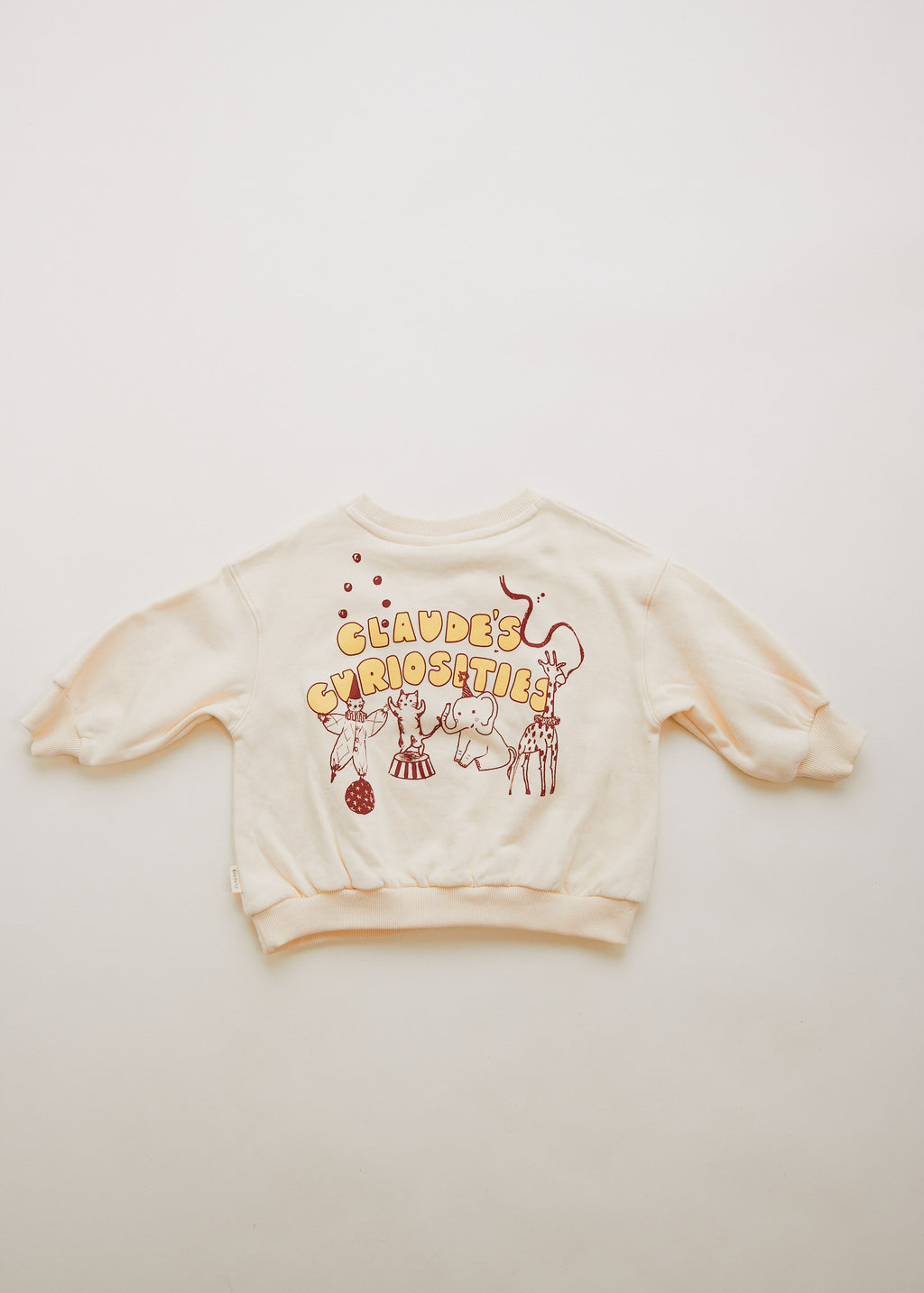 Claude & Co Carner Claude's Curiosities circus print sweater for kids – image 7