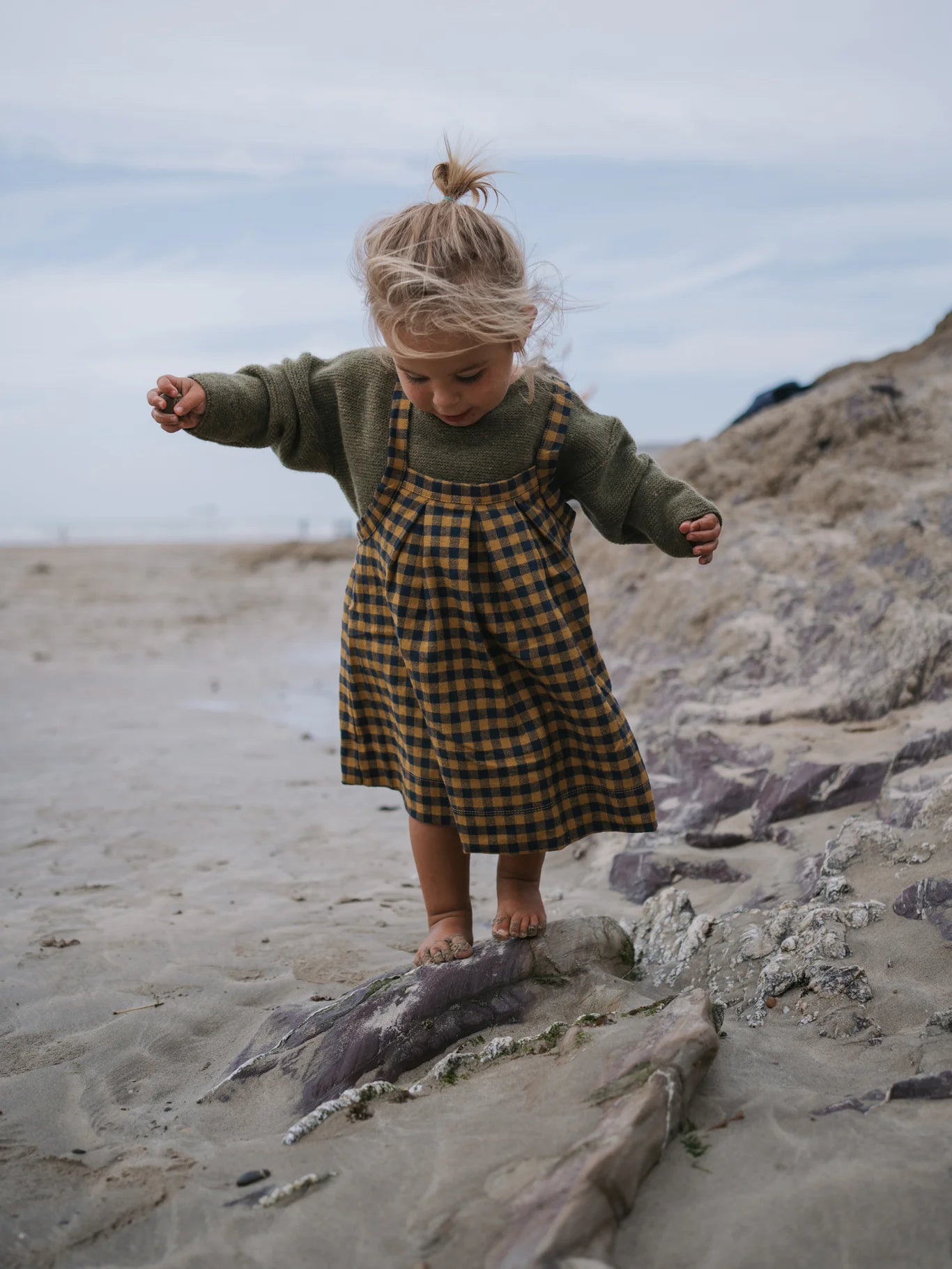 Organic Zoo Blueberry Gingham Tribe Skirt