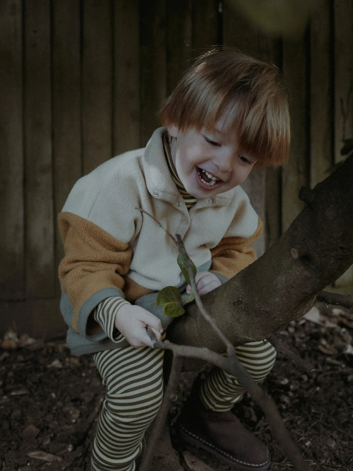 Organic Zoo Colour Block Fleece Sweater