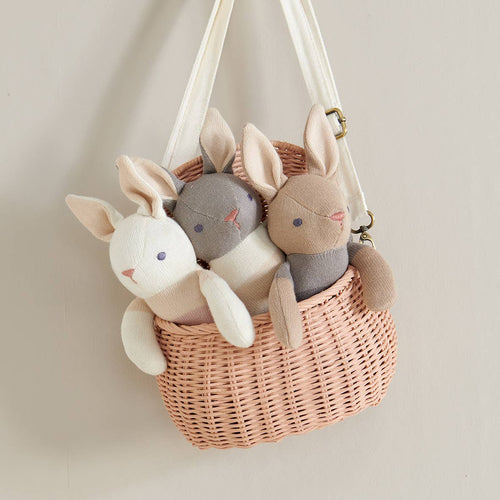 ThreadBear Baby Threads cream bunny organic doll, 35cm soft doll for children