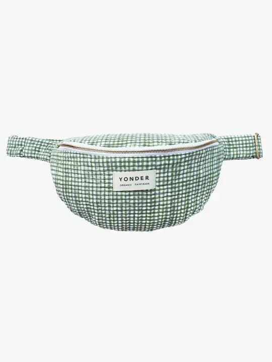 Fern check organic cotton bum bag for kids, children's bum bag, YONDER