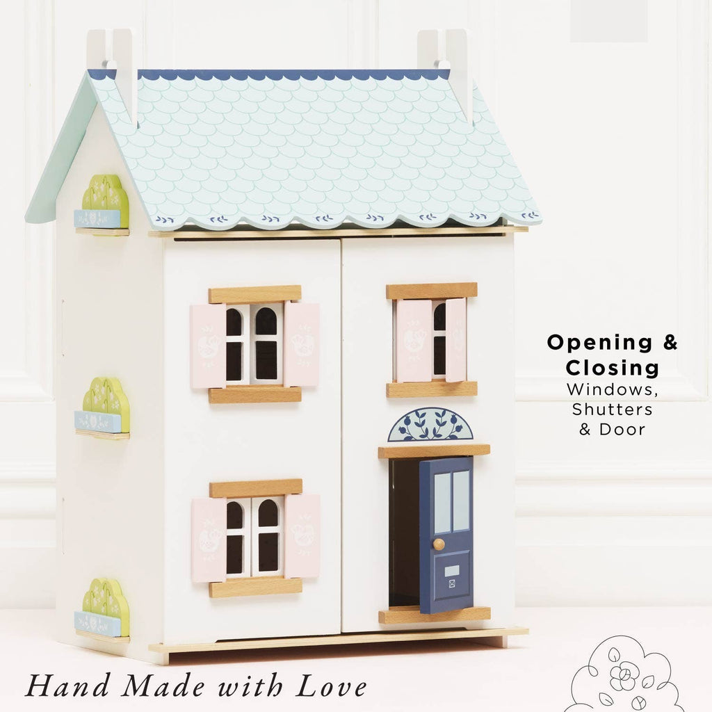 Le Toy Van Bluebelle wooden dolls house, kids' pretend play house
