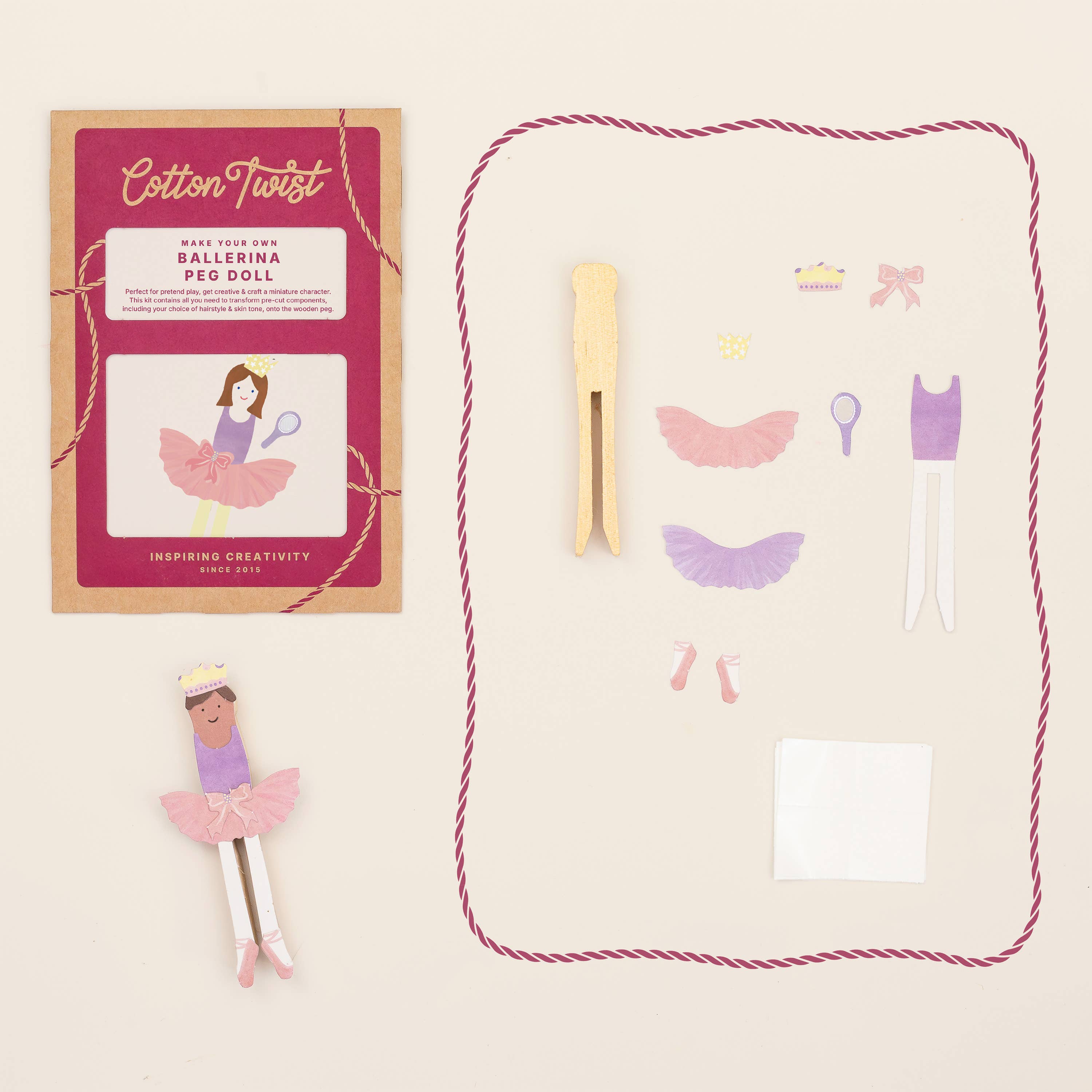 Make Your Own Ballerina Peg Doll