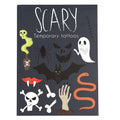 Scary kids' temporary tattoos, children's Halloween tattoos, Rex London