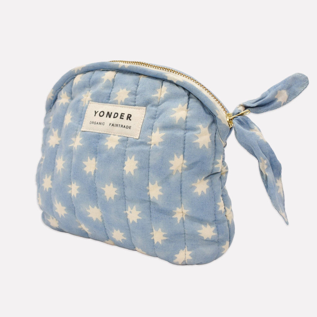 Quilted Zip Pouch | Cosmic | Sky