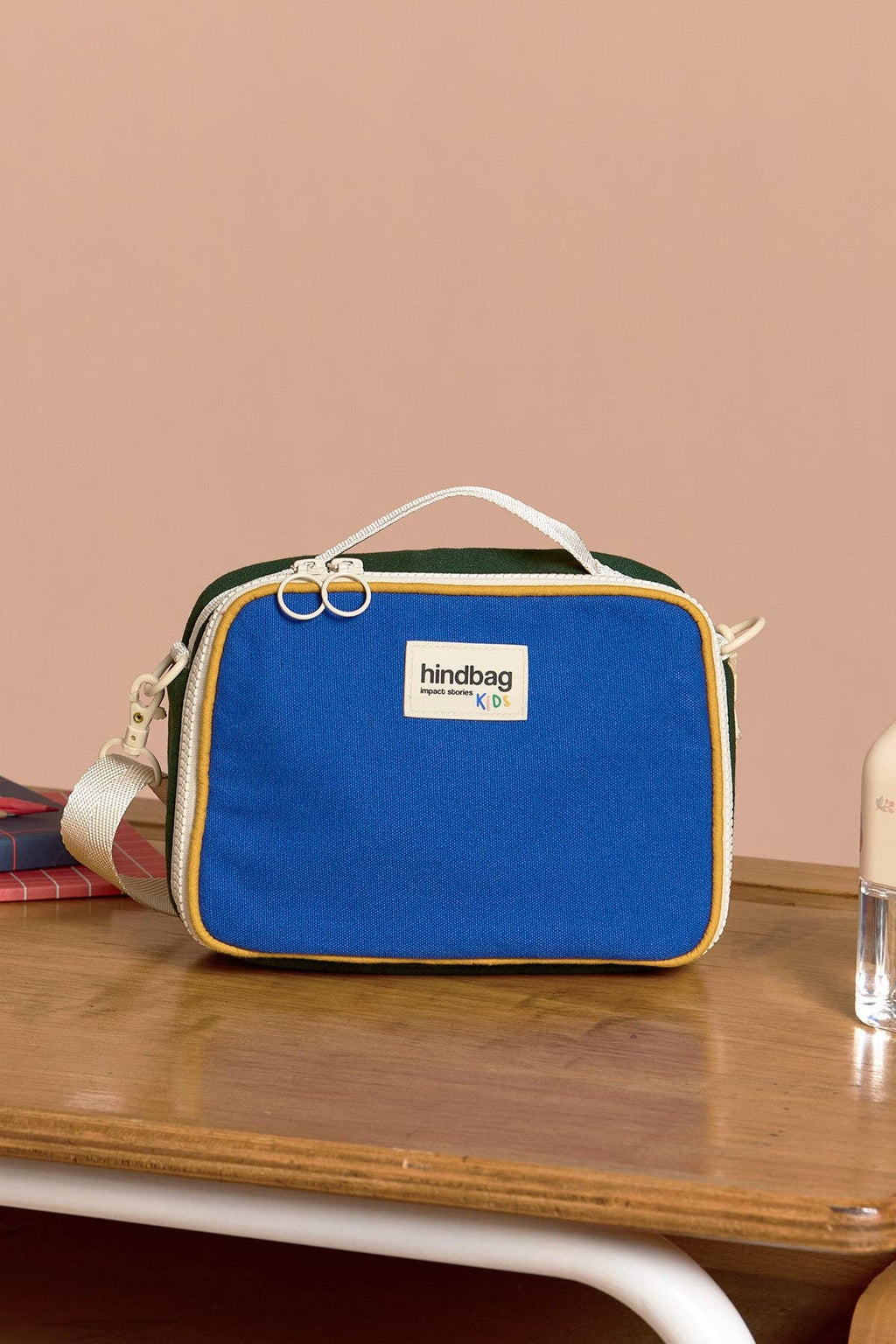 Elsa tricolour electric blue children's lunch bag, kids' jute lunchbag, Hindbag