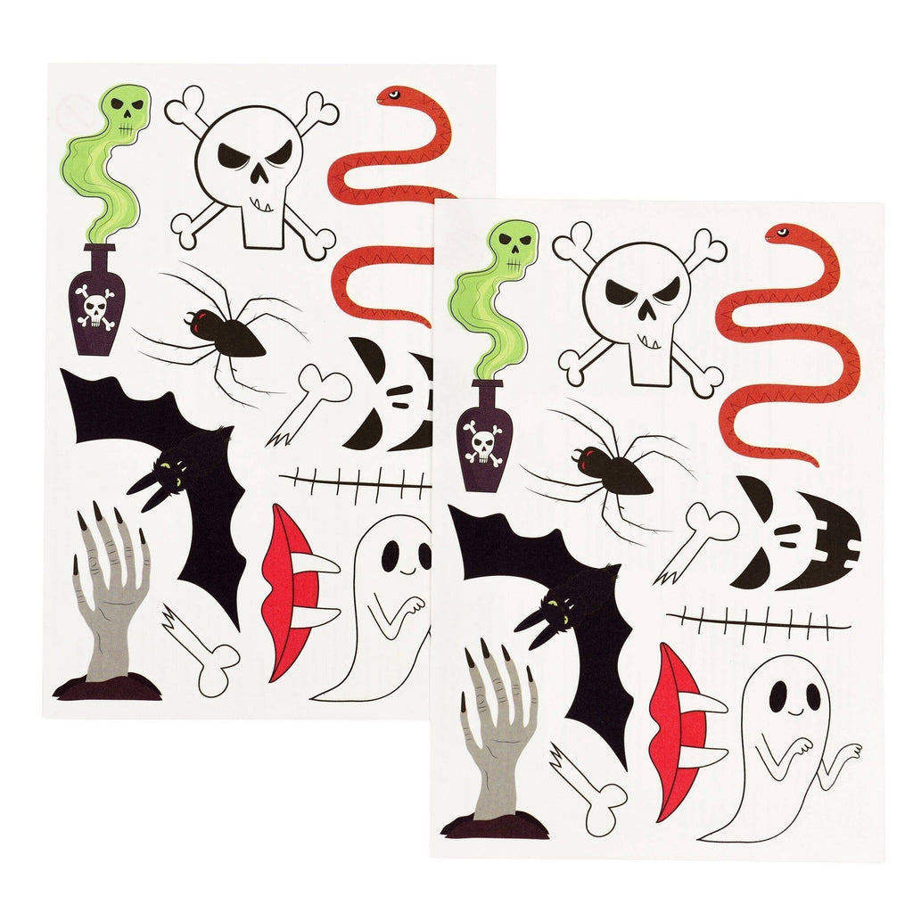 Scary kids' temporary tattoos, children's Halloween tattoos, Rex London