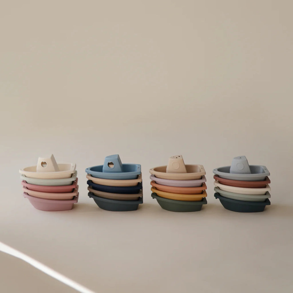 Mushie Boats - Bath Play Set - Rustic