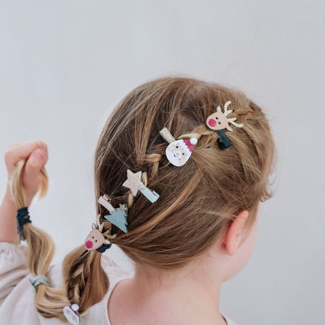 Mimi & Lula Santa and Rudolf Mini Clips