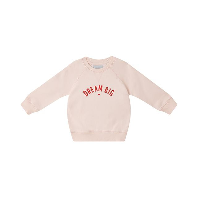 Bob & Blossom Powder Pink 'DREAM BIG' Sweatshirt