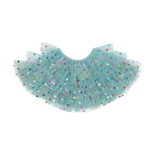 Girls' turquoise spot cape, dress-up cape for children, Bob & Blossom