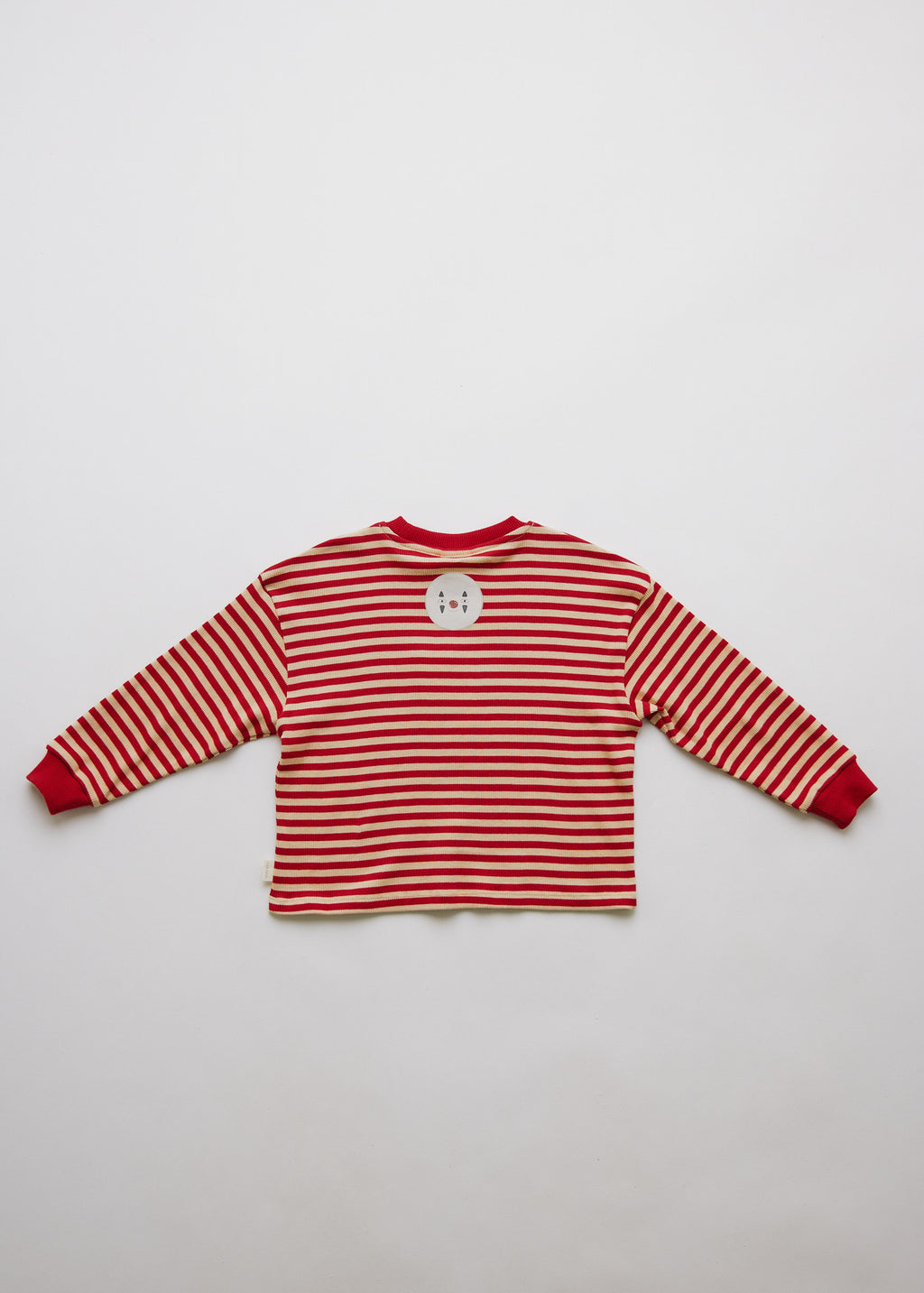 Claude & Co Jamie crimson stripe long sleeve tee for kids, organic cotton – image 8