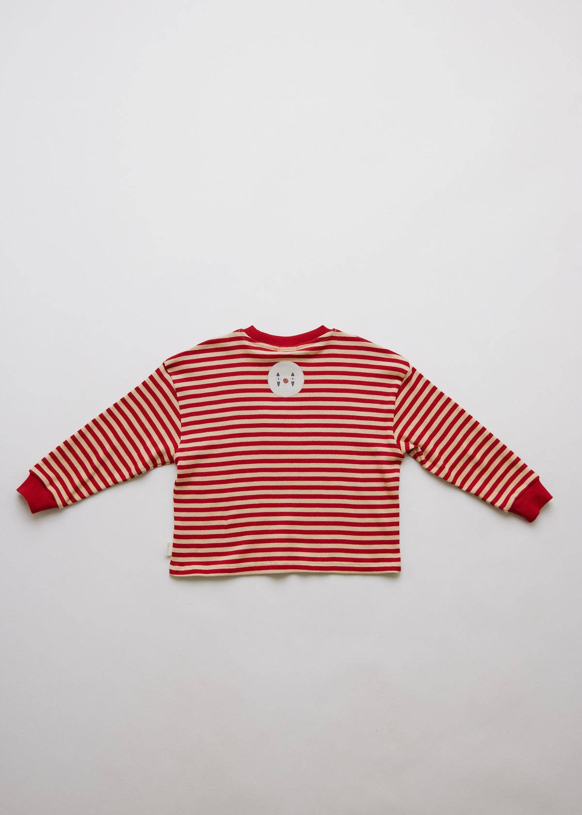 Claude & Co Jamie crimson stripe long sleeve tee for kids, organic cotton – image 8