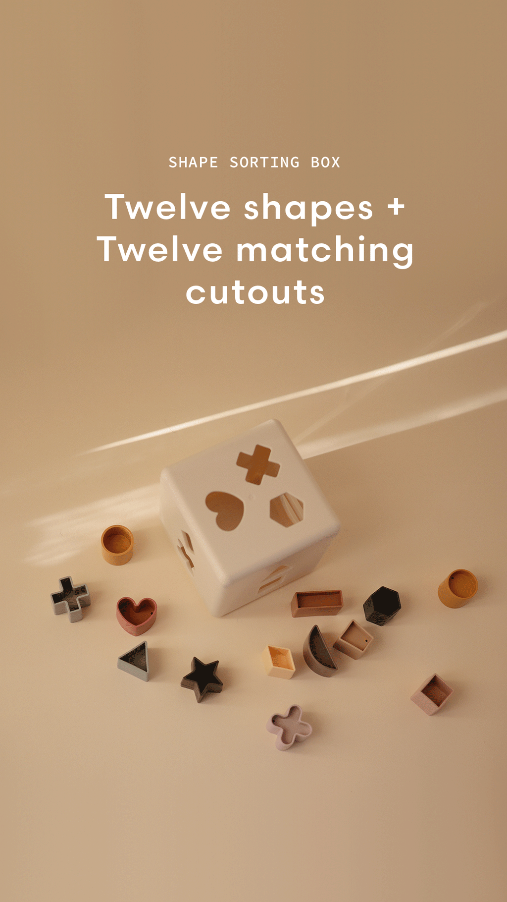 Mushie Shape Sorting Box - Original