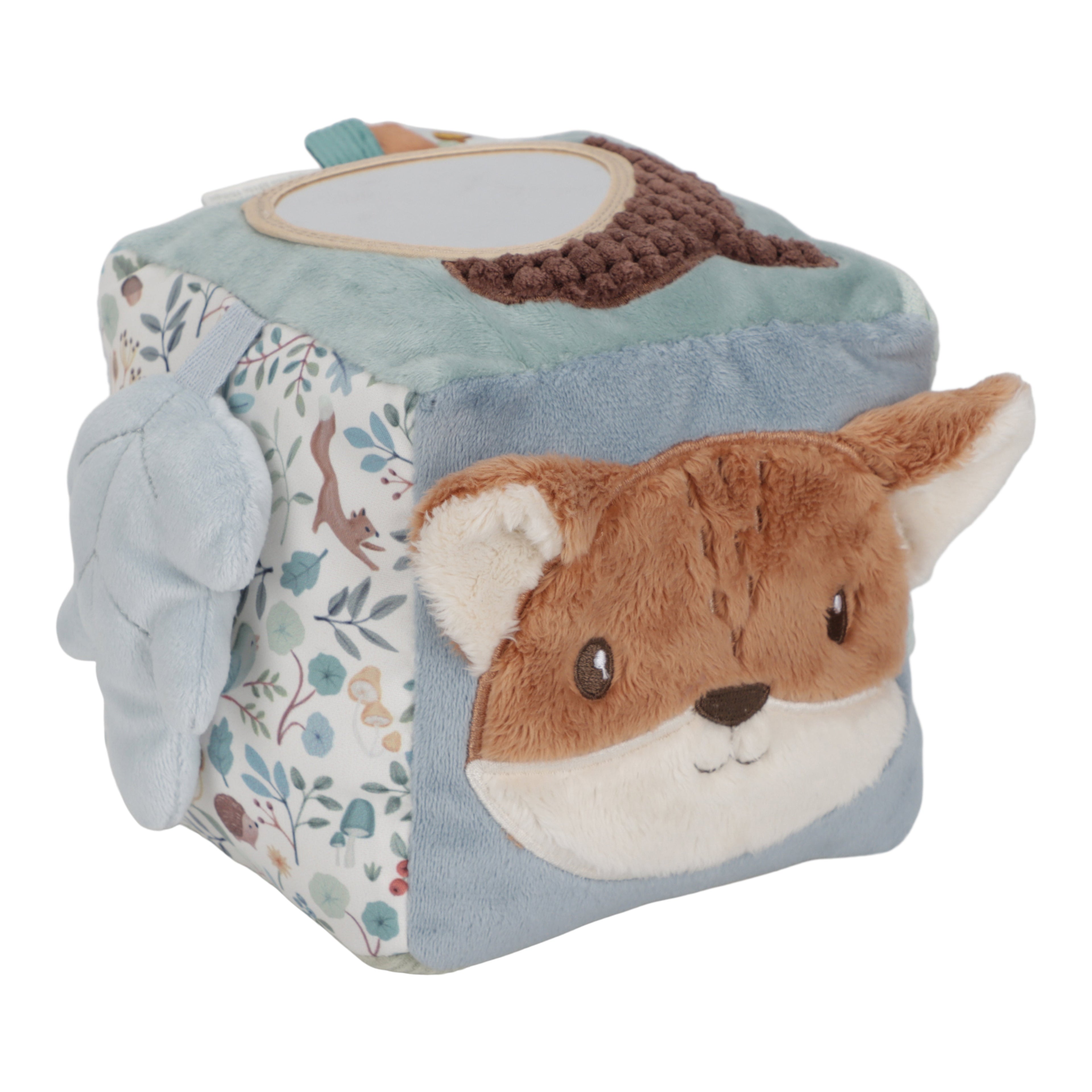 Little Dutch Soft Activity Cube in the Forest Friends print