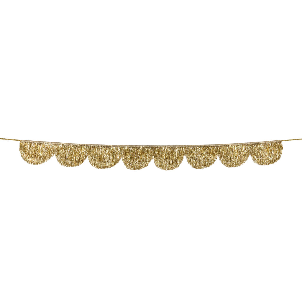 Meri Meri Gold Tinsel Scallop Garland