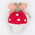 Mushroom mouse mini doll, soft toy for children, Meri Meri