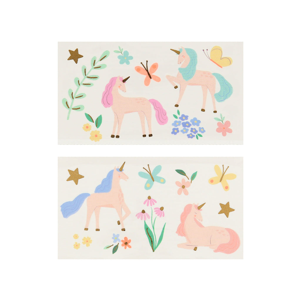 Meri Meri Unicorn Temporary Tattoos