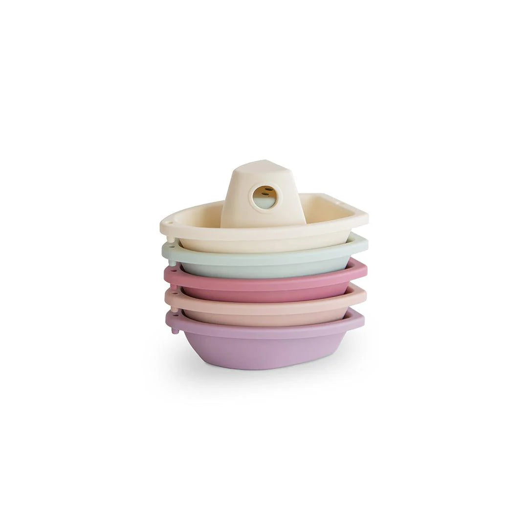 Mushie petal bath boats, kids' bath toy set, Cucurucu